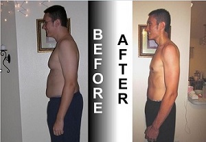 P90X Day 1 Before and After