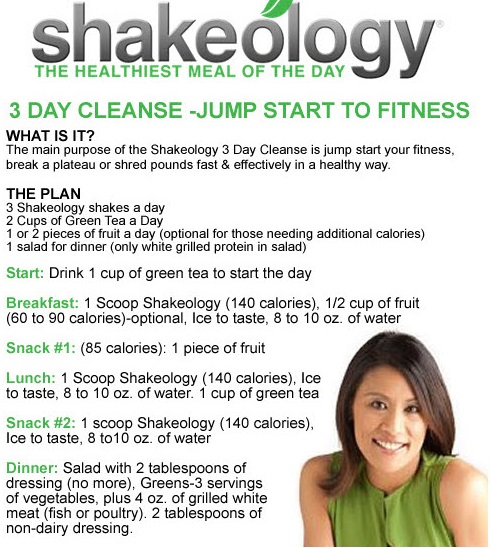 shakeology cleanse instructions