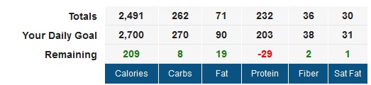 P90X3 Day 2 Nutrition