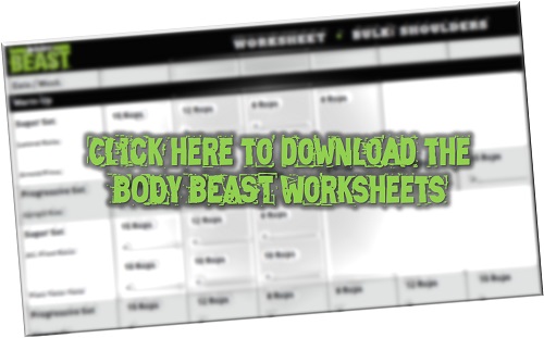 Body Beast Workout Schedule & Workout Sheets (Beachbody Program)