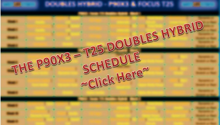 P90X3 T25 Hybrid Schedule