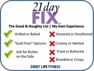 21 day fix restaurant guide