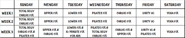 Results of 21 Day Fix