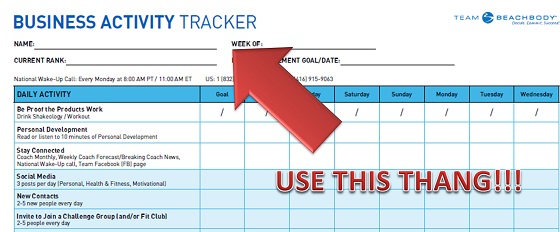 Business Activity Tracker Coaching