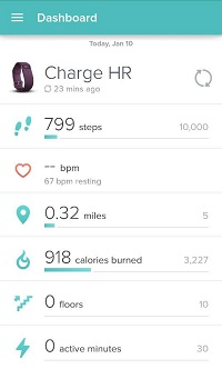 Fitbit Charge HR Review App
