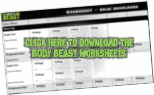 Body Beast Worksheets PDF Download